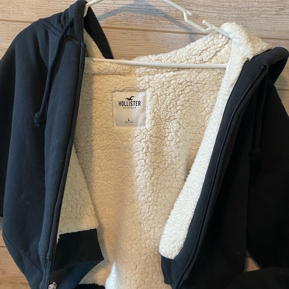 Hollister Sherpa-Lined Full-Zip Hoodie